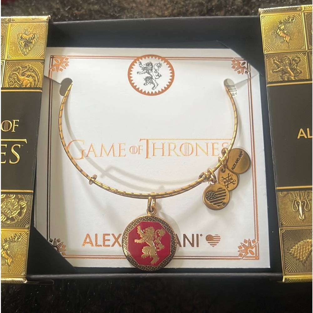 Game of Thrones “Hear Me Roar” Adjustable Charm Bangle Bracelet NIB